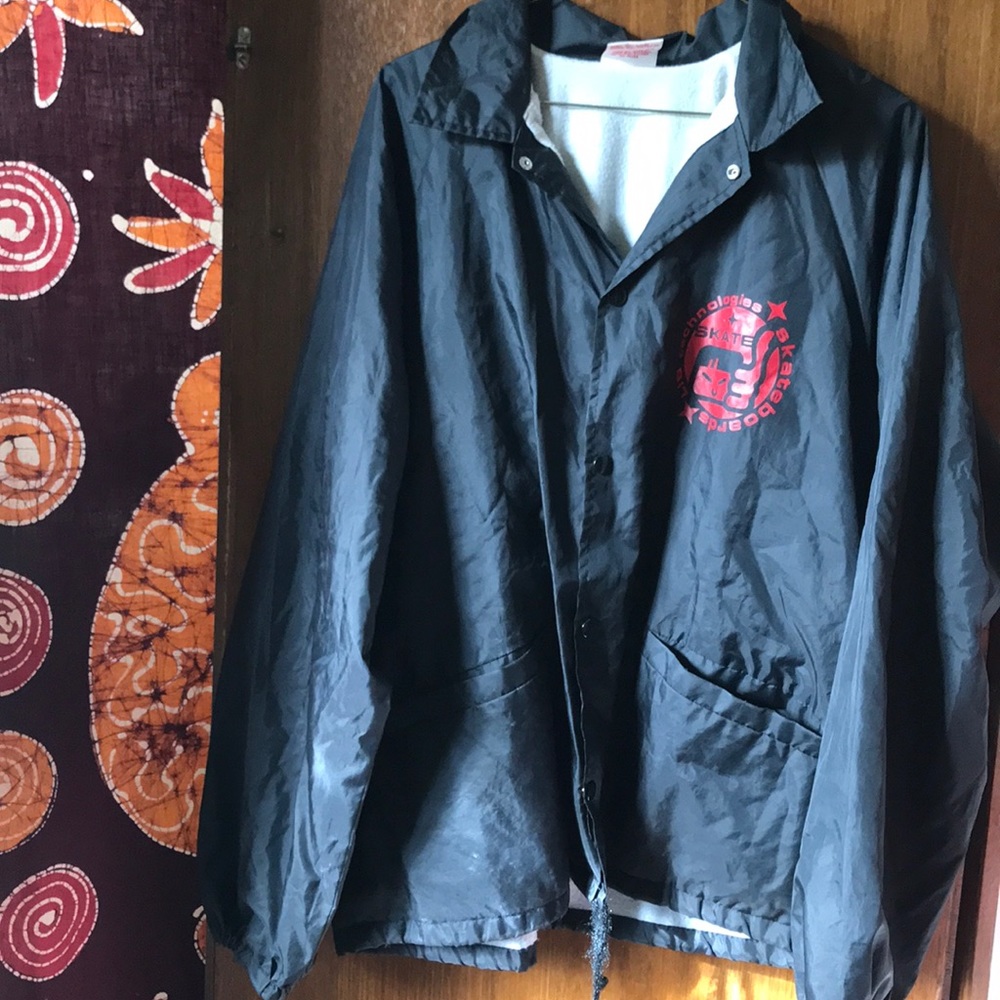 Old School Lib Tech Jacket Black Large Windbreaker